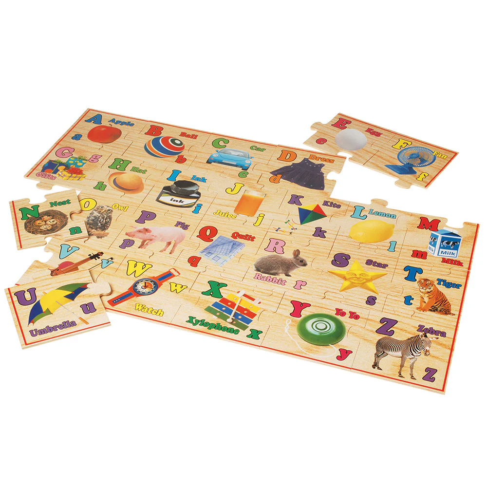 Giant Wooden Alphabet Floor Puzzle