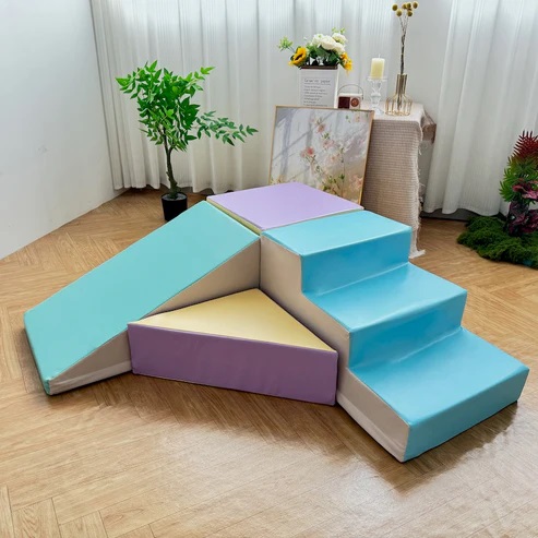 Soft Play Climb and Slide Rainbow Set